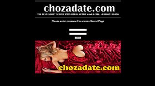 
                            2. Please enter password to access chozadate secret page