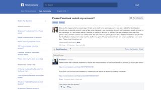 
                            5. Please Facebook unlock my account!! | Facebook Help Community ...