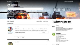 
                            8. Please fix BF4's battlelog.com!!! - Answer HQ