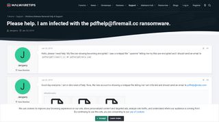 
                            7. Please help. I am infected with the pdfhelp@firemail.cc ransomware ...
