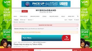 
                            8. Please help me setup my Telkom ADSL | MyBroadband