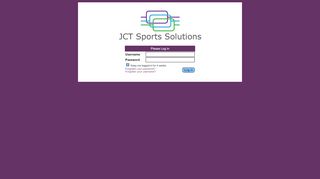 
                            9. Please log in - JCT Sports Solutions