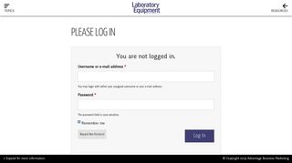 
                            12. Please Log In | Laboratory Equipment