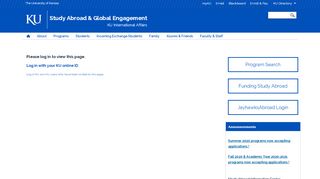 
                            9. Please log in | Study Abroad & Global Engagement - KU Study Abroad