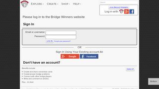 
                            9. Please log in to the Bridge Winners website