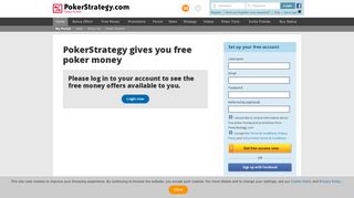
                            5. Please log into your account - PokerStrategy.com