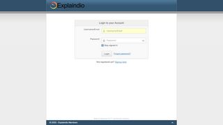 
                            1. Please login - Explaindio