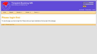 
                            8. Please login first - Timeslot-Booking MK