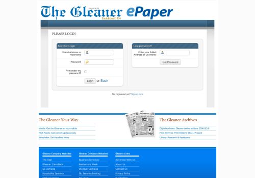 
                            1. Please login - Jamaica Gleaner ePaper