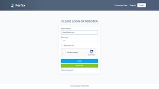 
                            6. Please login or register - Perfex CRM