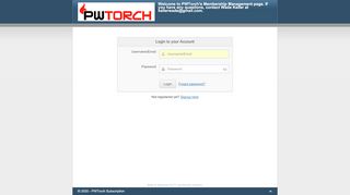 
                            5. Please login - PWTorch