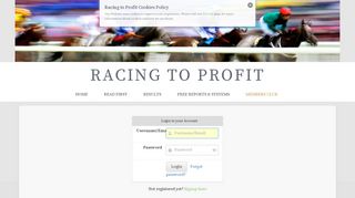
                            9. Please login - Racing to Profit