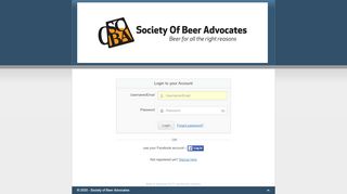 
                            5. Please login - Society of Beer Advocates
