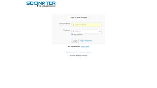 
                            9. Please login - Socinator