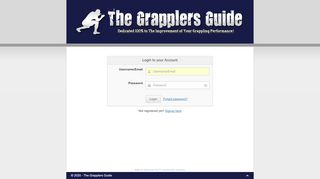 
                            6. Please login - The Grapplers Guide