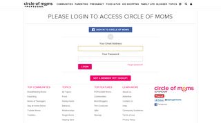 
                            1. Please login to access Circle of Moms