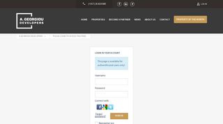 
                            7. Please login to access this page - A.Georgiou Developers