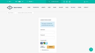 
                            3. Please login to access this page – Realtyspace