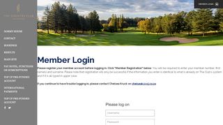 
                            2. Please login to Country Club Johannesburg