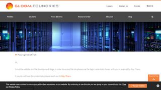 
                            4. Please login to Use the Site | GLOBALFOUNDRIES