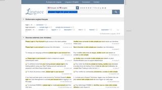 
                            2. please login to your account - Traduction française – Linguee