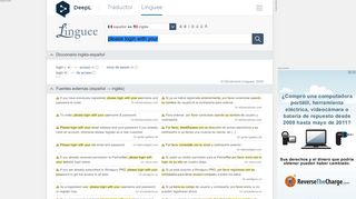 
                            4. please login with your - Traducción al español – Linguee