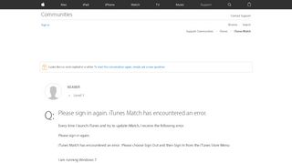 
                            8. Please sign in again. iTunes Match has e… - Apple Community ...