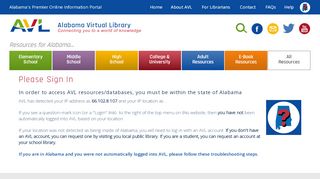 
                            11. Please Sign In | Alabama Virtual Library