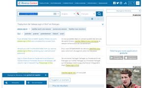 
                            2. please sign in first - Traduction en français - exemples anglais ...