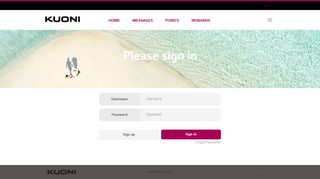 
                            4. Please sign in - Kuoni