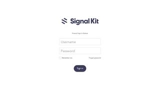
                            11. Please Sign In - Powered by Signal Kit