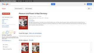 
                            8. Pleasure and Power in Nazi Germany