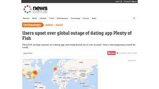 
                            12. Plenty of Fish: Dating website is down and people are freaking out