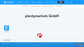 
                            12. plentymarkets GmbH | Shopware Technology Partner ...
