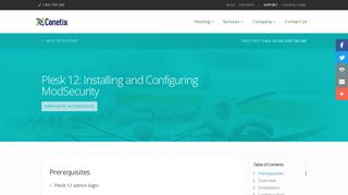 
                            1. Plesk 12: Installing and Configuring ModSecurity • Conetix