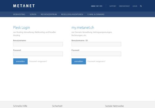 
                            5. Plesk Login - Login | METANET - Web. Mail. Server.