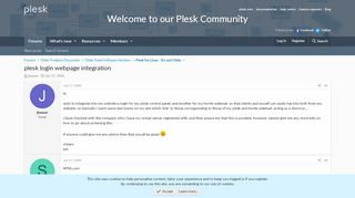 
                            12. plesk login webpage integration | Plesk Forum