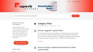 
                            9. Plesk – Superb KnowledgeBase