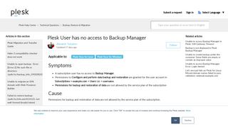 
                            11. Plesk User has no access to Backup Manager – Plesk Help Center