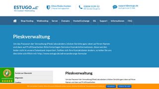 
                            4. Pleskverwaltung › Shop Hosting von ESTUGO