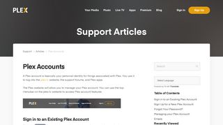 
                            1. Plex Accounts | Plex Support