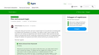 
                            11. Plex and account login | KPN Community - KPN Forum