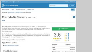 
                            12. Plex Media Server | heise Download