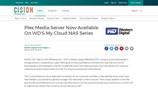 
                            13. Plex Media Server Now Available On WD'S My Cloud NAS Series