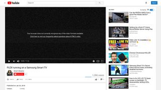 
                            4. PLEX running on a Samsung Smart TV - YouTube