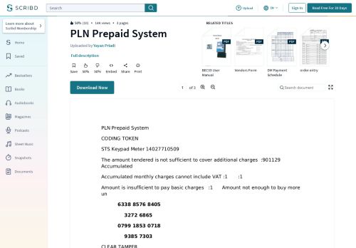 
                            6. PLN Prepaid System - Scribd