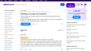 
                            4. Ploblemas no Login do CrossFire? | Yahoo Respostas