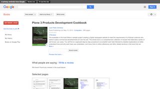 
                            7. Plone 3 Products Development Cookbook