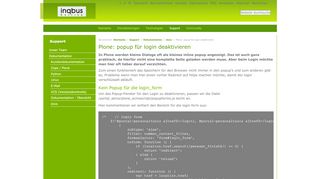 
                            4. Plone: popup für login deaktivieren — Inqbus Hosting ...
