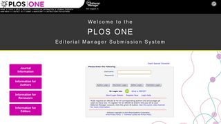 
                            4. PLoS ONE manuscript submission system - Editorial Manager